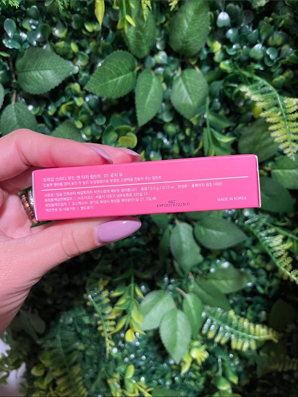 Hope Girl 3D Mood & Touch Lip Tint - 01 Rosy U